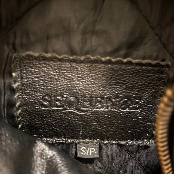 Vintage Sequence Leather Jacket - Picture 4 of 8